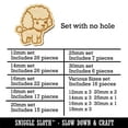 thumbnail image 2 of Cute and Fluffy Poodle Dog Wood Mini Charms Shapes DIY Craft Jewelry - No Hole - 30mm (6pcs), 2 of 7