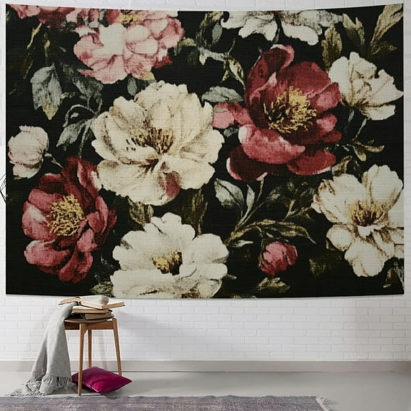 Autua Flowers Tapestry Wall Hanging Unique Style Home Decor Art 40x30inch