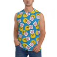 thumbnail image 1 of Fotbe Lovely Duck Men's Camiseta sin Mangas Estampada para Hombres, Playera Casual para Gimnasio, Entrenamiento, Playa-Medium, 1 of 7