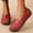 Red, variant on Tawop Women's Shoes Womens Dress Shoes Work Shoes Flats Casual Comfort Round Toe Slip On Beige 5.5