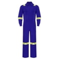 thumbnail image 3 of Sxiwei Men's One Piece Work Coveralls Jumpsuits Long Sleeves Reflective Mechanics Body Suits Blue M, 3 of 7