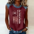 thumbnail image 2 of Trgacdwlo 1776-2026 USA 250th Anniversary Shirt Flag Print Independence Day Women's Tank Tops Freedom Womens 4th of July Shirts, 2 of 6