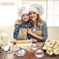 thumbnail image 5 of Juego de 8 Uds. Para hacer dumplings, moldes de prensa para dumplings de acero inoxidable, cortador de piel para dumplings, cuchara de relleno, cortador de anillo de harina, accesorios de cocina, 5 of 5