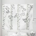 thumbnail image 1 of Birch Tree Tapestry, Plain Colored Branches Leaves Autumn Nature Forest Inspired Image Print, Fabric Wall Hanging Decor for Bedroom Living Room Dorm, 5 Sizes, Grey White, by Ambesonne, 1 of 1