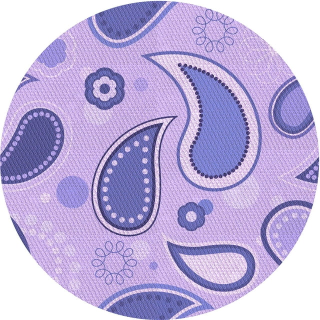 Ahgly Tapis d'Intérieur Lavable en Machine Carré Transitionnel Bleu Ardoise Moyen, 3 Pieds Carré