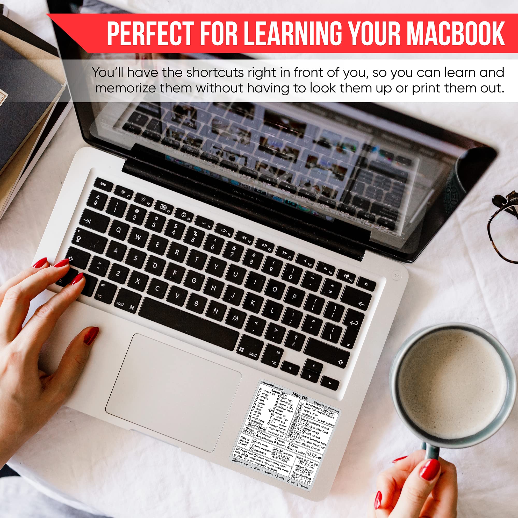 Shortcuts Sticker for Apple Mac OS System, 2023 New Shortcut key