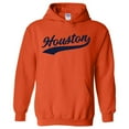thumbnail image 2 of UGP Campus Apparel Houston Baseball Script - Hometown Pride, Pitcher Hoodie - 2X-Large - Orange, 2 of 6