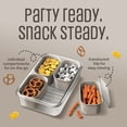 thumbnail image 3 of Cook With Color 2-Pack 4-Compartment Mini Snackle Box, Charcuterie and Snack Container, Divided Serving Tray with Lids, Dishwasher Safe, Taupe, 3 of 10