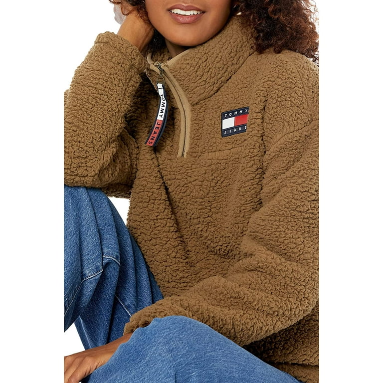Faux fur sherpa pullover hot sale
