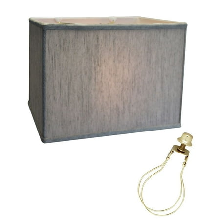 Rectangular Drum Lampshade (8x14) (8x14) x 10 CLIP-ON FITTER Softback Textured Oatmeal
