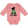 thumbnail image 3 of Inktastic 1st Birthday Cactus Cute Girls 1 Year Old Girls Long Sleeve Baby Bodysuit, 3 of 5