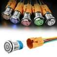 thumbnail image 7 of 16Mm 12V Led On Off Push Button Power Switch Latching with Wire Socket Harness White, 7 of 7
