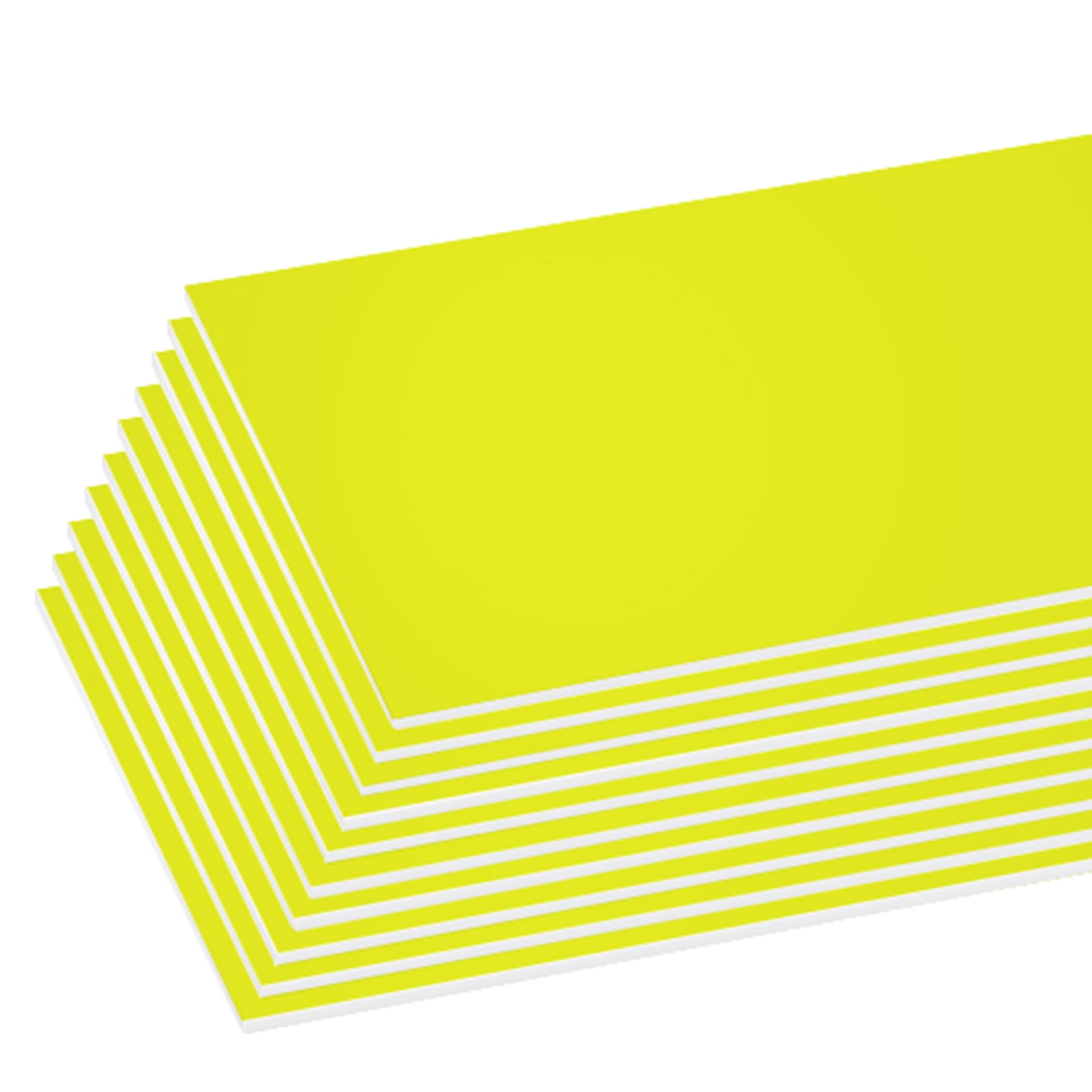 BAZIC Neon Yellow Foam Board 20" X 30", Colored Foam Boards 3/16 Inch