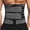 Gray, variant on QRIC Sauna Waist Trainer for Men Long Torso Plus Size Sweat Belts Zipper Bones Workout Trimmer Neoprene Waist Cincher Body Shaper