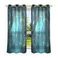 thumbnail image 6 of Yayeee Window Curtains Set of 2 for Living Room Light Filtering 63"x42", Magical Forest, 6 of 7