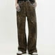 thumbnail image 4 of Leopard Jeans Women Denim Pants Female Oversize Wide Leg Trousers, 4 of 5