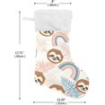 thumbnail image 3 of Coolnut Christmas Stockings 1PCS,Cute Sloth Big Xmas Stockings Gift Decorations and Party Supplies,Used for Fireplace Decoration Socks Christmas Tree Decoration, 3 of 7