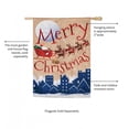thumbnail image 4 of Santa's Sleigh Merry Christmas Flag 2 Sided House Banner, 4 of 7