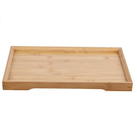 

Livesture Bamboo Tea tray Bamboo And Wood Tray Binaural Hexagonal Solid Wood Customizable Restaurant tea Tray Hotel Dinner Tray Arc bottom tray 28X19CM