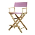 thumbnail image 1 of Casual Home 220-00/021-22 Director Chair 24" - Counter Height Natural Frame/Pink Canvas, 1 of 5