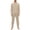 Light Green, variant on Dwelliawo Men's 2 Pieces Long Sleeve Solid Color Crew Neck Casual Pajamas Set Khaki 4xL