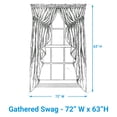 thumbnail image 4 of Park Designs Black Sturbridge Patch Lined Gathered Swag 72x63, 4 of 6