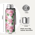 thumbnail image 7 of 20 Oz Pioneer Flower Coffee Tumbler Double Wall Insulated Stainless Steel Water Bottle | Metal Reusable Thermoses Flask with Cup Cap | Leak & Sweat Proof with Anti-Dust Lid, 7 of 7