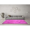 thumbnail image 3 of Ahgly Company Indoor Round Persian Pink Traditional Area Rugs, 5' Round, 3 of 4