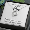 thumbnail image 2 of To Mom Remembrance Message God Picked Mom White Forever Necklace w Message Card, 2 of 7