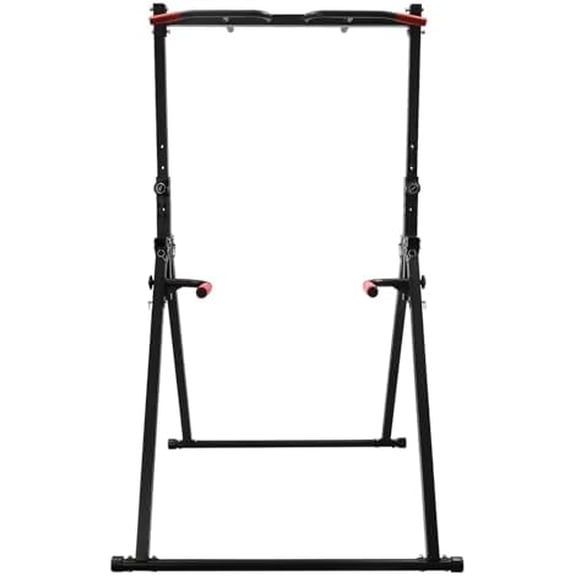 Foldable Power Tower Pull Up Bar and Dip Station Height Adjustable Pull Up Bar Strength Training Fitness Workout Equipment Free Standing Power Tower Rack for Home Gym$$Sport & Recreation Other