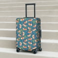 thumbnail image 3 of Wukai Corgi with Flowers Elastic Luggage Cover: Personalized Protection for Your Suitcase - Fits 19~29-inch, Washable & Durable Travel Companion-Large, 3 of 8