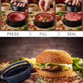 thumbnail image 3 of prensa para hamburguesas 3 en 1, kit de molde antiadherente para hamburguesas, prensa para hamburguesas y bistec molido, kit de prensa para hamburguesas para asar a la parrilla, 3 of 5