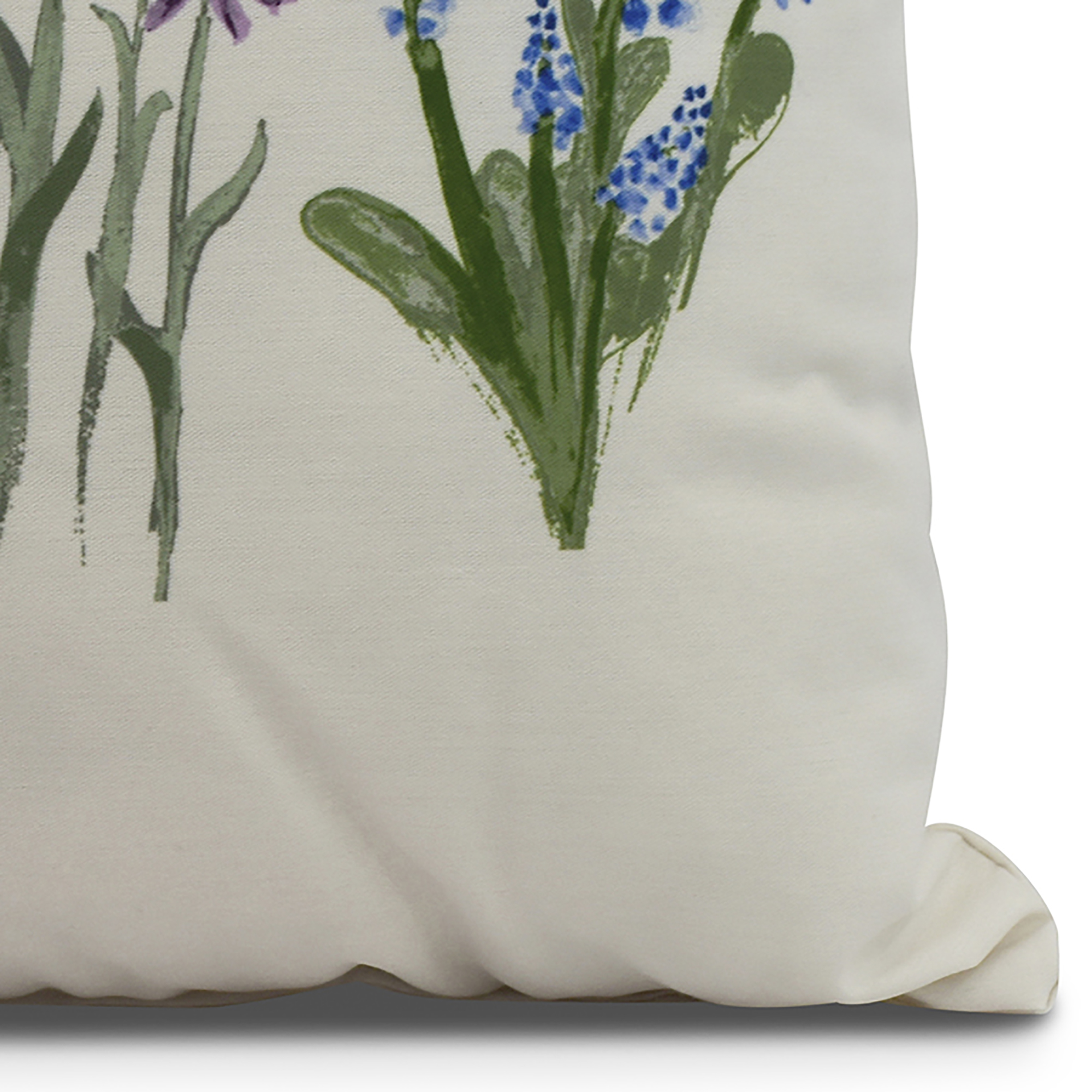 Simply Daisy, 20" x 20" Flower Trio Outdoor Pillow, Purple
