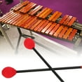 thumbnail image 4 of Baguettes de Batterie Marteau, Maillets Marimba Forte Robustesse Dure Moyenne Tête Ronde Apparence Émaillée pour Basses Percussions Instruments Tête Rouge, 4 of 8