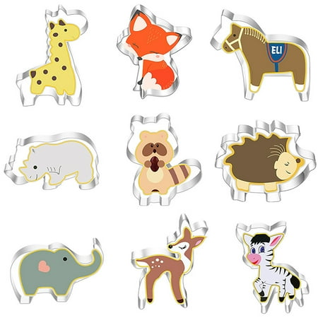 

IOAOAI 1 Set Animal Pattern Cookie Cutters Anti-rust 430 Stainless Steel Metal Pastry Baking Mould Stencils Kitchen Accessories