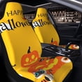 thumbnail image 2 of Zufioo Happy Halloween1 Print Car Seat Protectors, SUV, Truck, Van Seat Covers - Strap Design, High Elasticity and Dustproof, Car Interior Protectors Auto Parts-2 PCS, 2 of 9