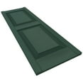 thumbnail image 6 of Ekena Millwork 12"W x 55"H Mid-America Vinyl, Standard Size Williamsburg Double Panel Shutters, w/Installation Shutter-Lok's & Matching Screws (Per Pair), 028 - Forest Green, 6 of 7