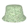 thumbnail image 1 of ZICANCN Abstract Geometric Squares Texture Bucket Hat, Unisex Print Double-Side-Wear Bucket Hat for Golf Fishing Beach Outdoor, 1 of 5