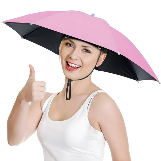 Sombrero tipo paraguas NOUCCI, ligero para sol y lluvia, se adapta a 53 a 64 cm