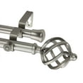 thumbnail image 3 of 13/16" Dia Adjustable 66-120 inch Double Curtain Rod with Jinx Finials - Satin Nickel,(4742-665), 3 of 3