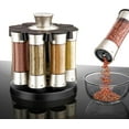 thumbnail image 4 of KitchenArt Spice Rack, Elite Auto-Measure Spice Carousel, 8 Spice Jars, Silver, 4 of 6