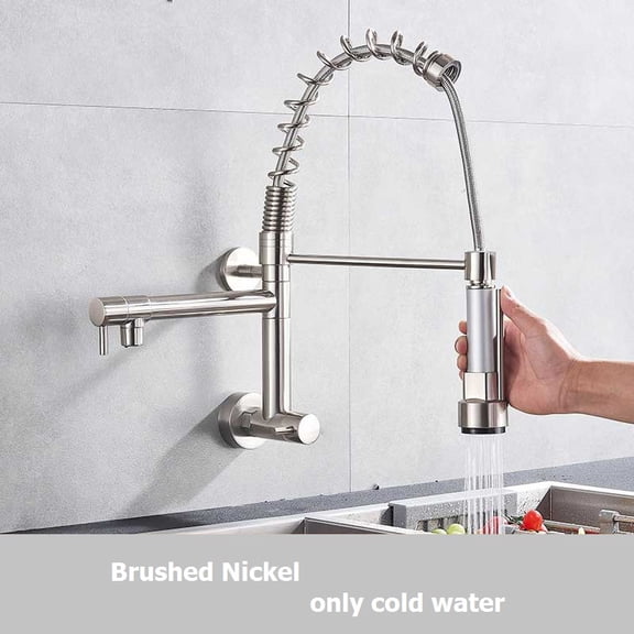 Juno 360 Rotation Spring Pull Out Sprayer Single Handle Kitchen Faucet