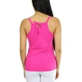 thumbnail image 2 of ToBeInStyle Womens Vibrant Comfortable Ruched Bust V-Neck Layering Tank Top, 2 of 4