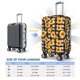 thumbnail image 4 of Balery Vintage Black White Plaid Sunflowe Funda de equipaje, fundas para maletas, elástica, lavable, protector de maletas, compatible con maletas de 18 a 32 pulgadas-X-Large, 4 of 7