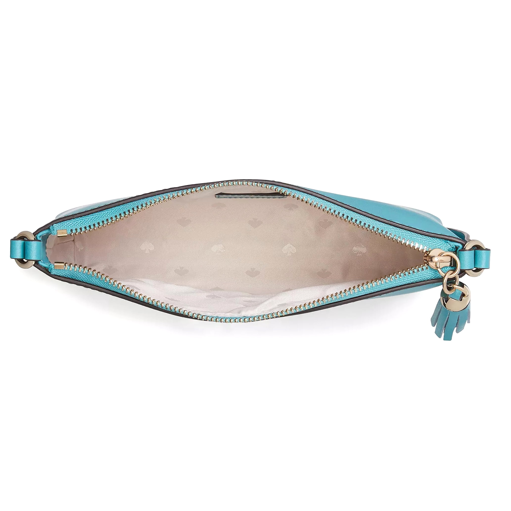 Kate Spade New York Women's Amy Small Zip Leather Crossbody Bag (Stone Blue)