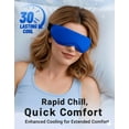 thumbnail image 2 of FACEMOON Contoured Cooling Gel Eye Mask Snug Fit Cold Compress for Puffiness Dark Circles Sinus Relief Reusable Unscented Fits All Head Sizes, 2 of 7