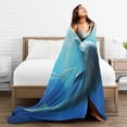 thumbnail image 7 of Two Dolphins Blanket Smooth Soft Pattern Print Throw Blanket for Sofa Chair Bed Office Twin 50"x40", 7 of 7