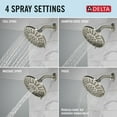 thumbnail image 3 of Delta 4-Setting Shower Head - 75617SN - Spotshield Brushed Nickel, 3 of 5