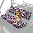thumbnail image 3 of Yuyamidu Purple Camo UTV Seat Cover Camouflage Mule Bench Seat Cover Easy to Clean UTV Accessories Compatible with Kawasaki Mule 3000 3010 3020 4000 4010 2001-2023 2025, 3 of 7