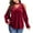 Wine christmas sweatshirts for women clearance under 5$, variant on Xqxayjr Women's Cold Shoulder Velvet Fall Tops Cute Funny Long Sleeve Blouses Sweatshirt Trendy Plus Size V Neck Tunic Pullover Clothing